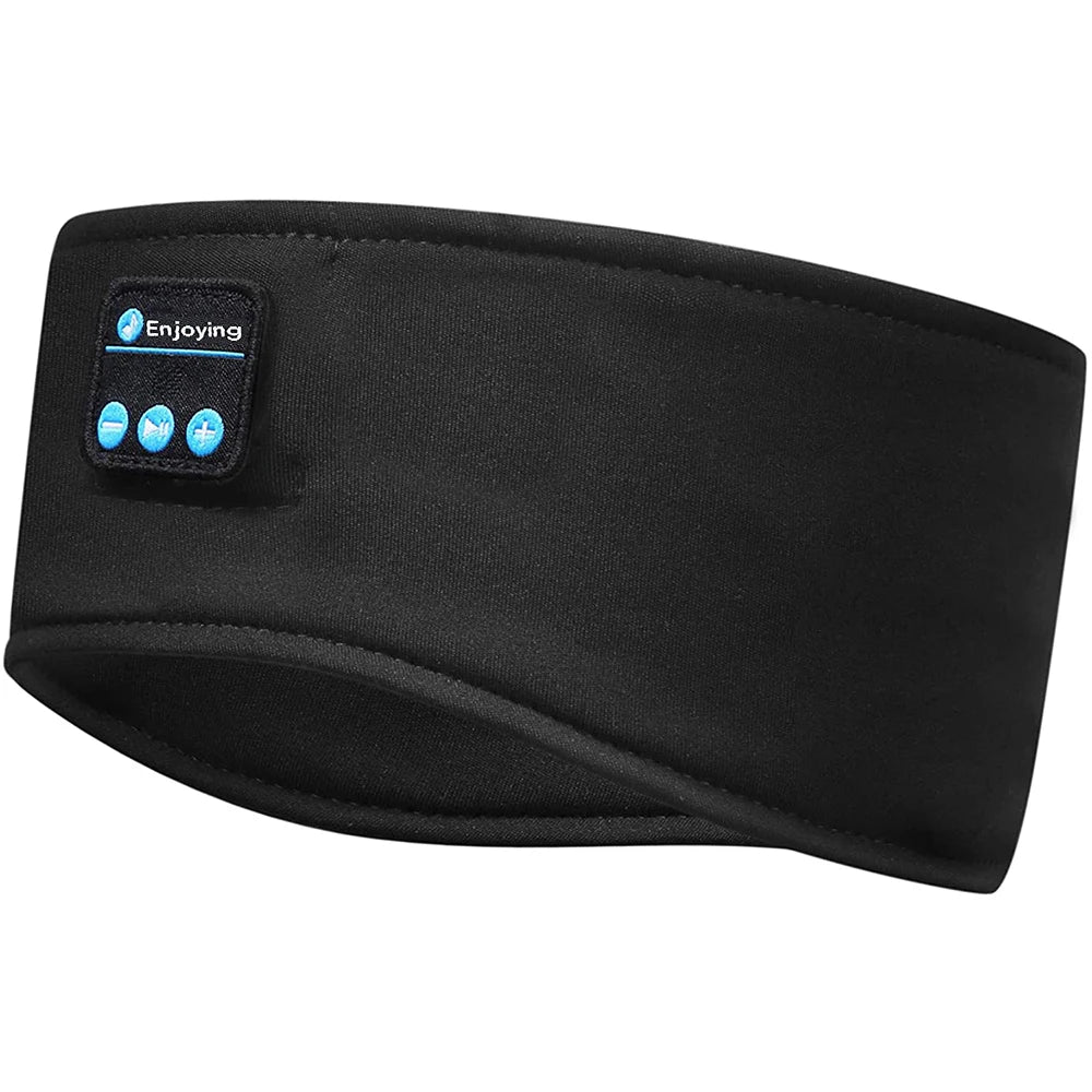 Sleep Eye Mask with Bluetooth 5.0 Headphones Soft Elastic Comfortable Headband ASMR Sleeping  Band 10H Music